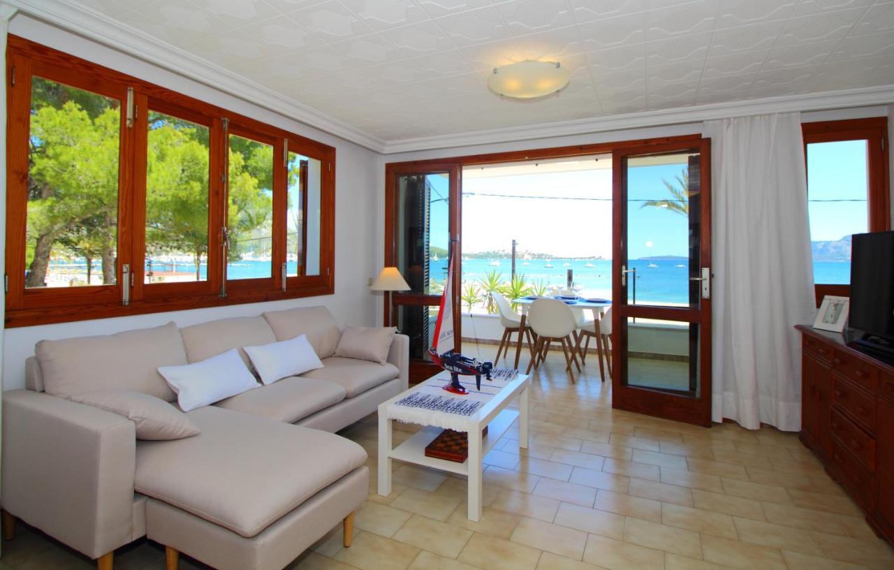 Family Seafront Apt Fantastic Seaview Pollença Eksteriør billede
